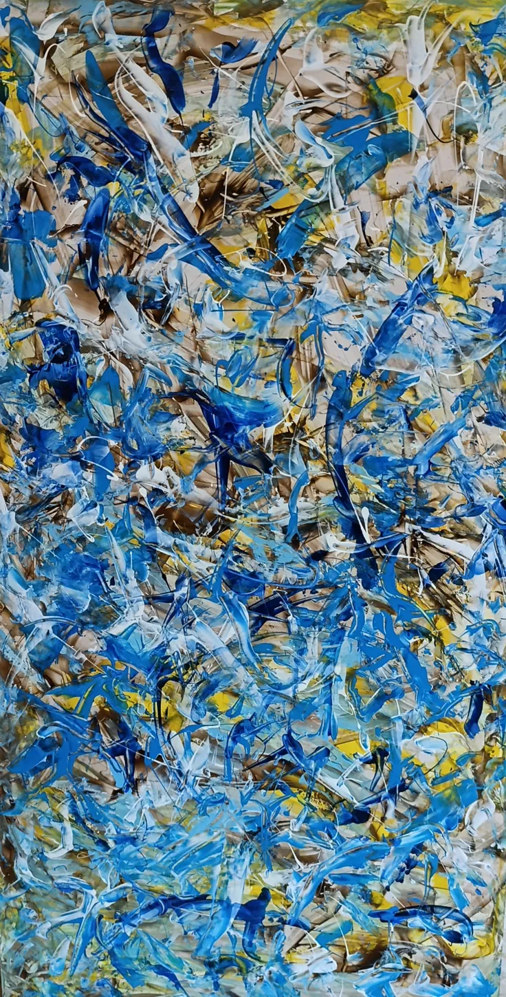 Bandada, pintura de Pedro Luis Arellano