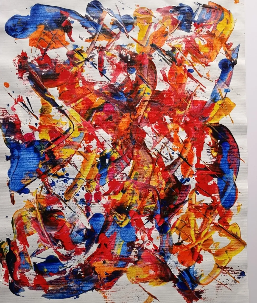 Incendio, pintura de Pedro Luis Arellano